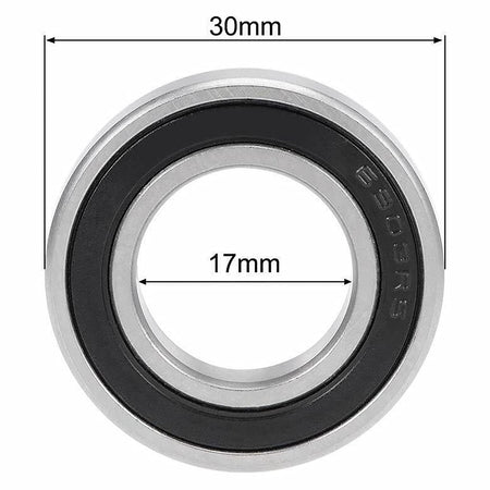 MotorbyMotor 6903, 17x30x7mm Ceramic Ball Bearing, Hybrid Ceramic Bearing- Si3N4 Cart Full Balls Bearing for Bike Hubs Pivot