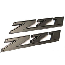 Load image into Gallery viewer, Chevrolet Z71 OFF Road Emblems GMC Sierra Silverado 1500 2500 Badge Black 2PC