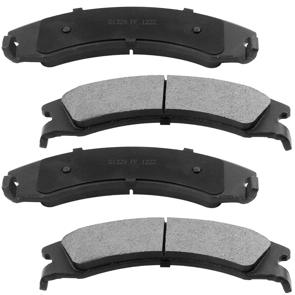 MotorbyMotor Rear Brake Rotors & Brake Pad Kit 345mm Drilled & Slotted Design Including CLEANER DOT4 FLUID Fits for Ford E-150 2008-2014, Ford E-250 2008-2014-All Model