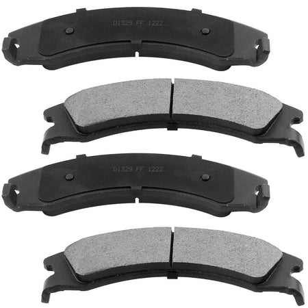 MotorbyMotor Rear Brake Rotors & Brake Pad Kit 345mm Drilled & Slotted Design Including CLEANER DOT4 FLUID Fits for Ford E-150 2008-2014, Ford E-250 2008-2014-All Model