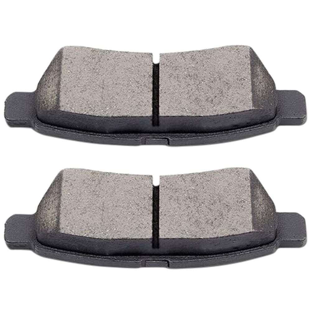 MotorbyMotor Rear Ceramic Brake Pads with Hardware Kits Nissan Frontier 2005-2009, Nissan Xterra 2005-2015, Suzuki Equator 2009-2012 Low Dust Brake Pad