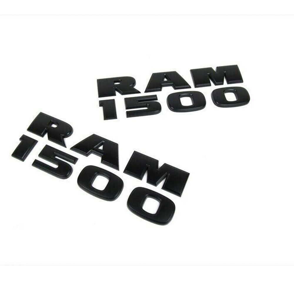 Dodge RAM 1500 Emblems OEM Pair Matte Black