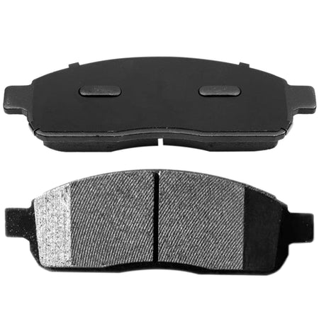Front Ceramic Brake Pads w/Hardware Kits Fits for Ford F-150 2005-2008, Lincoln Mark LT 2006-2008 Low Dust Brake Pad (All Models)-4 Pack
