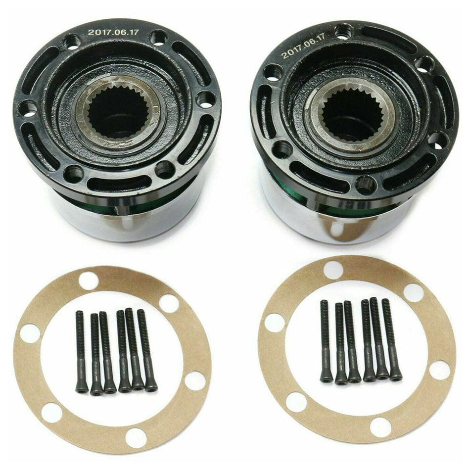 Premium Manual Locking Hub with Zinc Aluminum Alloy Dial Locking Hub Fit for Nissan Pathfinder Titan Xterra D21 Pickup, w /28 Splines, Chrome-29091