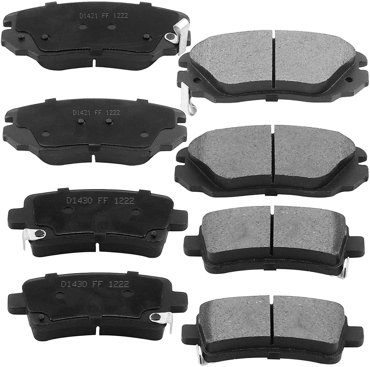 Front & Rear Drilled & Slotted Disc Brake Rotors + Ceramic Pads + Cleaner & Fluid Fits for 2010 2011 2012 2013 2014 2015 Chevy Camaro
