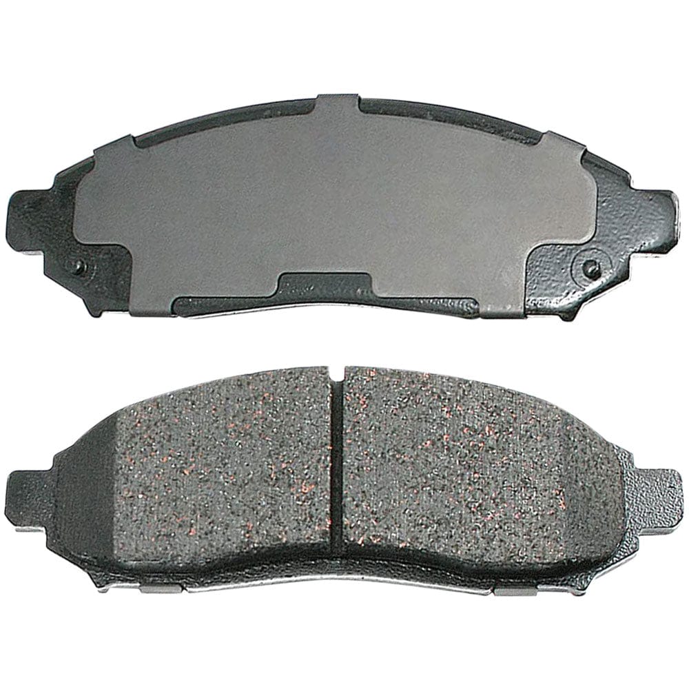 Front Ceramic Brake Pads w/Hardware Kits Fits for Nissan Frontier 2005-2007, Nissan Pathfinder 2005-2007, Nissan Xterra 2005-2015, Suzuki Equator 2009-2012 Low Dust Brake Pad(All Models)-4 Pack