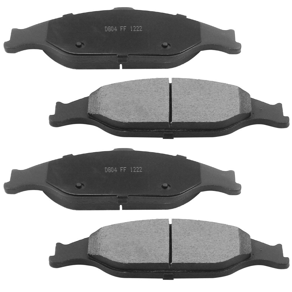 Front (2) Drilled Slotted Rotors (4) Ceramic Brake Pad Fits 99-2004 Ford Mustang