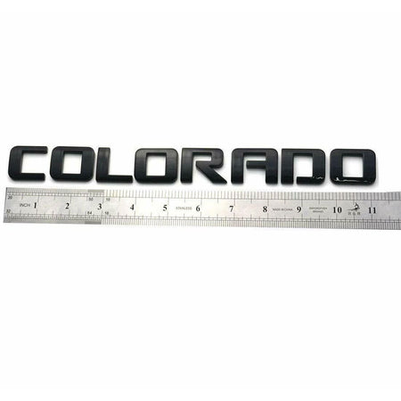 Chevrolet Colorado Emblem Kit Letter Badge Black