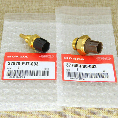 2Pcs Honda Coolant Fan Switch & Coolant Temperature Sensor fit Accord Acura