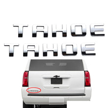 Load image into Gallery viewer, Chevrolet TAHOE Nameplate Emblems Letter 3D Badge Chrome 2PC
