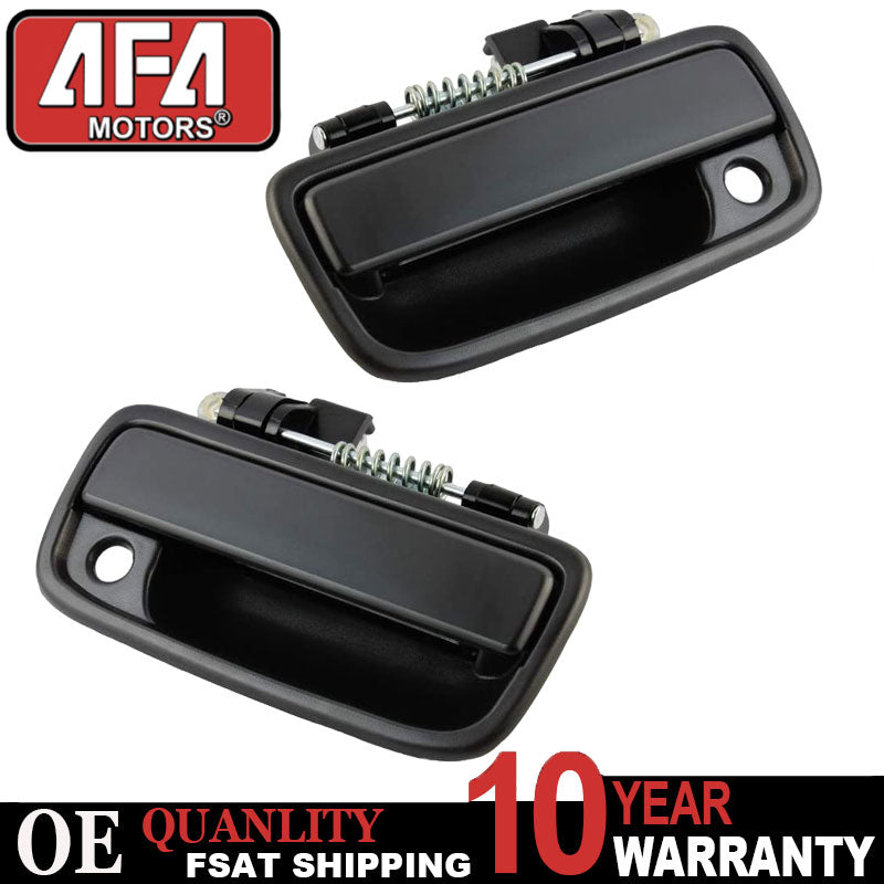 Set Of 2 Exterior Front Textured Black Door Handle for 1995-2004 Toyota Tacoma