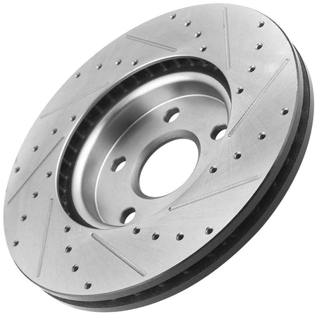 Front Drilled Brake Rotors & Brake Pads for 2002 2003 2004 Infiniti I35