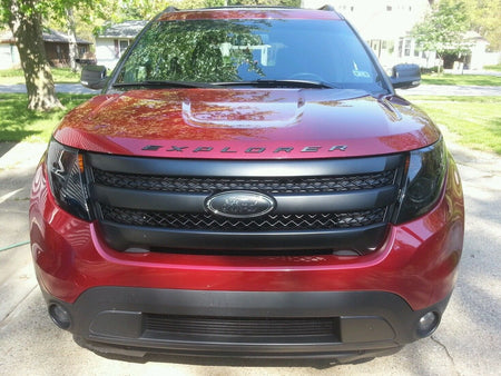 Ford emblem 9" w/o backup camera 2010-2014 matte black