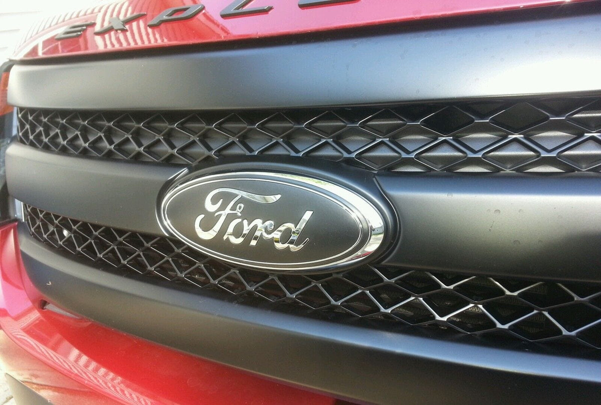 Ford emblem 9" w/o backup camera 2010-2014 matte black