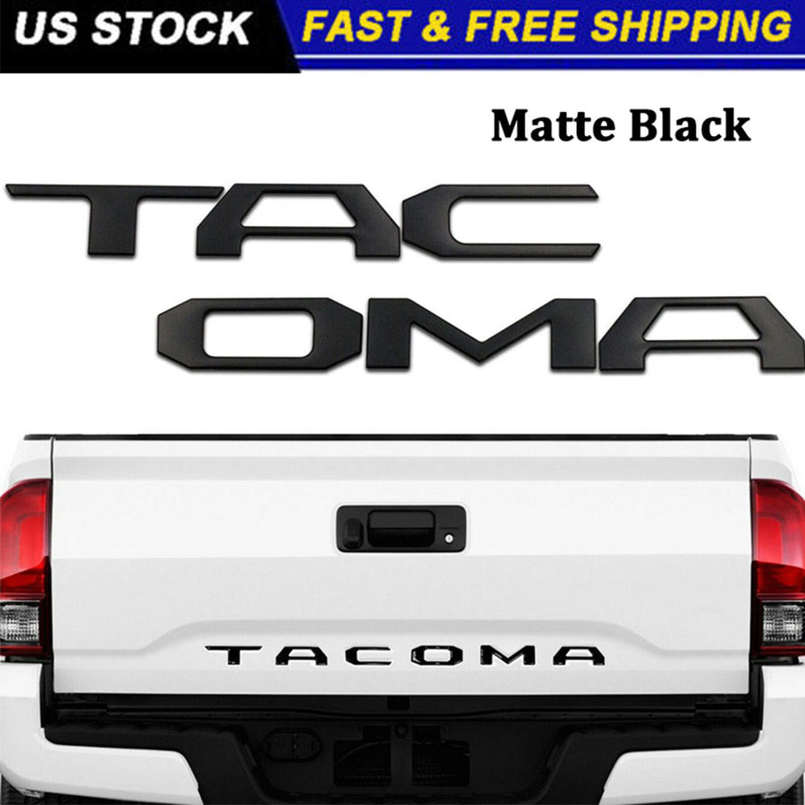 Toyota Tacoma Emblem Tailgate Insert Letters Matte Black PT948-35181-02