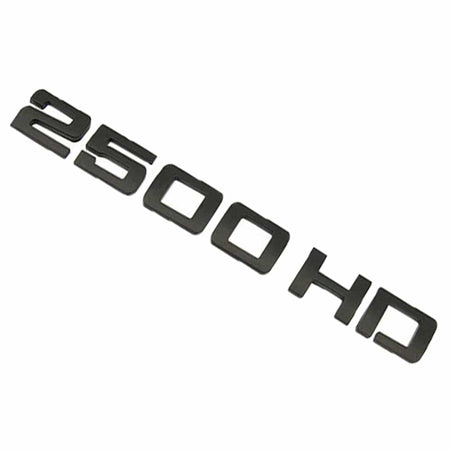GMC Sierra 2500HD Emblem - 2500HD Letter Matte Black