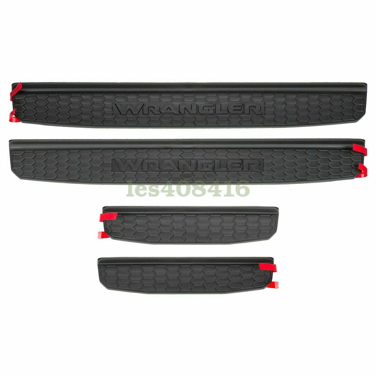 MOPAR 4 Door Black Molded Door Sill Guards for 18-21 JEEP WRANGLER (JL)