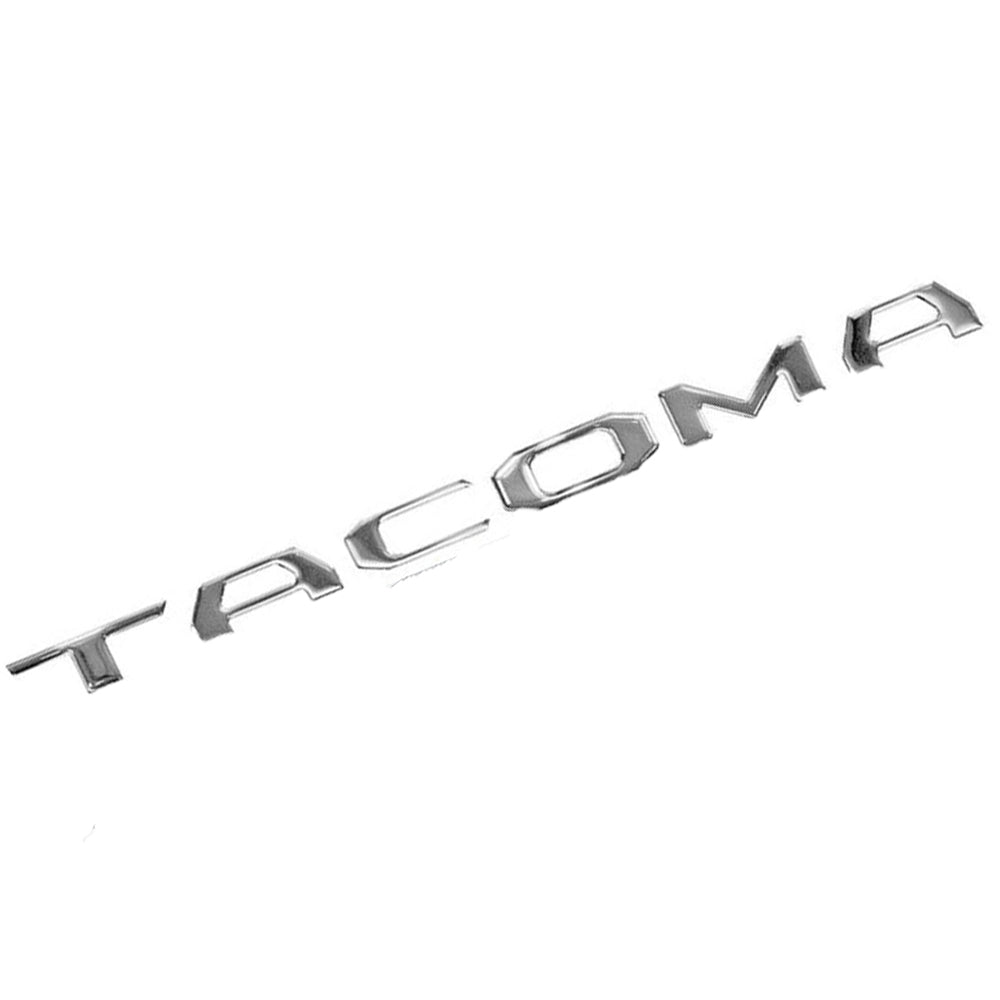 Toyota Tacoma Emblem Rear Tailgate Insert Letter Sticker Chrome