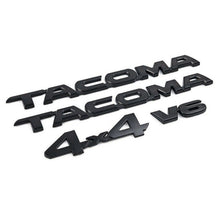 Load image into Gallery viewer, Toyota Tacoma 4X4 V6 Emblem Kit Matte Black