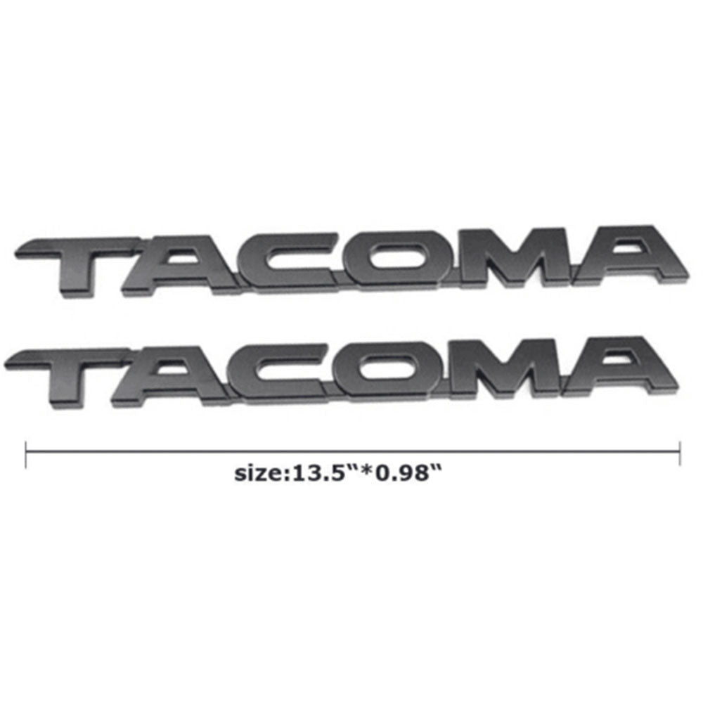 Toyota Tacoma Emblem Matte Black 2pc