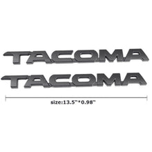 Load image into Gallery viewer, Toyota Tacoma Emblem Matte Black 2pc