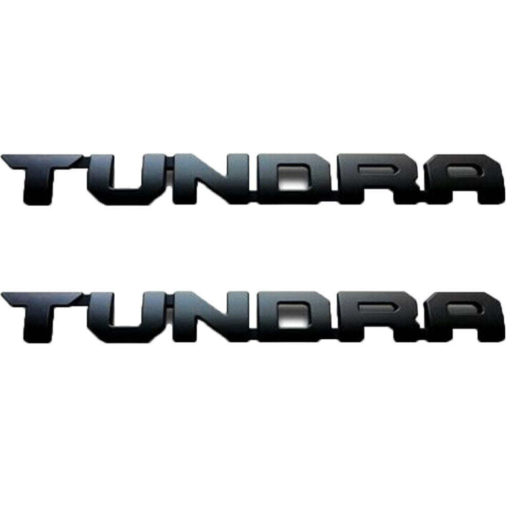 Toyota Tundra TRD Pro Emblems Matte Black 2 Pcs