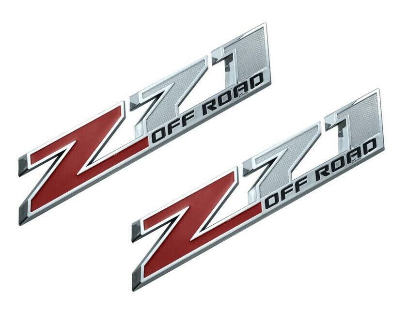 Silverado Z71 OFF ROAD Emblem badges GM Chevy 3D Decal Sticker