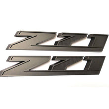 Load image into Gallery viewer, Chevrolet Z71 OFF Road Emblems GMC Sierra Silverado 1500 2500 Badge Black 2PC