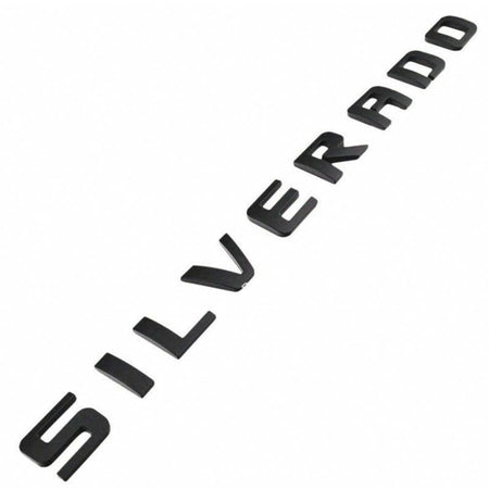 Chevrolet Silverado Emblem - Silverado Letter Matte Black 15129652