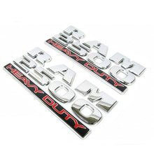 Load image into Gallery viewer, RAM 2500 HEAVY DUTY Emblem Badges 3D Decal Glossy Chrome OEM 2pcs