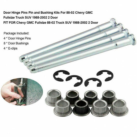 4 Sets Door Hinge and Pin Bushing Kit for 1988-2002 Chevy S10 GMC S15 Pickup Hot