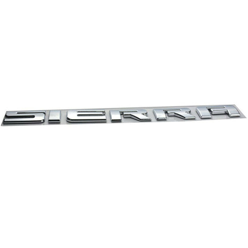 GMC Sierra Emblem Rear Tailgate Door Nameplate 3D Letter OEM Chrome