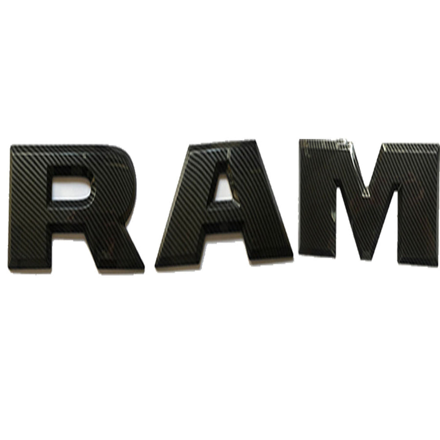 Dodge Ram 1500 Emblem Tailgate Letters Black 68245564AD, 68245565AD, 68245566AD