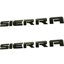 Load image into Gallery viewer, GMC Sierra Emblem Badge Rear Tailgate &amp; Door Nameplate 3D Letter Matte Black