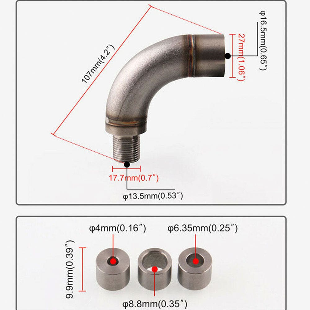 J Style O2 Oxygen Sensor Restrictor Fitting W/Adjustable Gas Flow Inserts