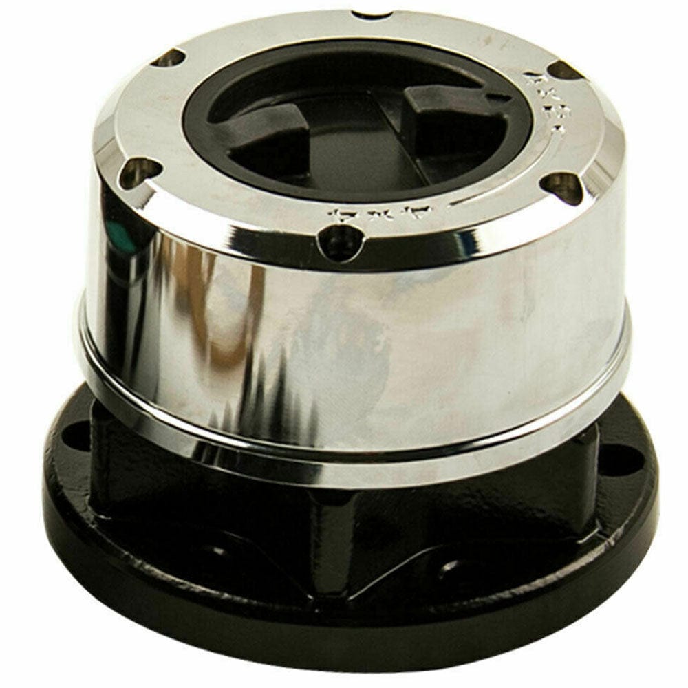Premium Manual Locking Hub with Zinc Aluminum Alloy Dial Locking Hub Fit for Nissan Pathfinder Titan Xterra D21 Pickup, w /28 Splines, Chrome-29091
