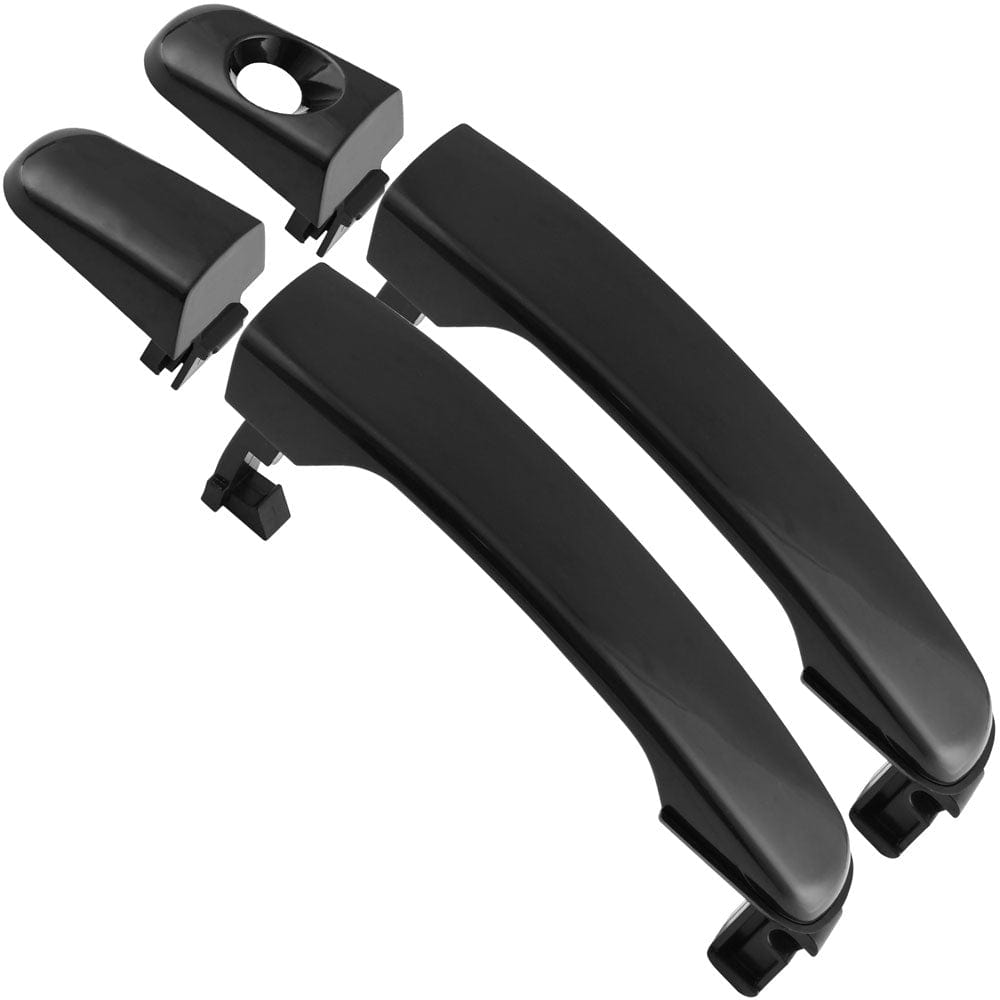 Front Exterior Door Handle Fits for Chevy Equinox HHR Malibu, Pontiac G6 Torrent, Suzuki XL-7 Car Door Handle (Black, Driver & Passenger Side)