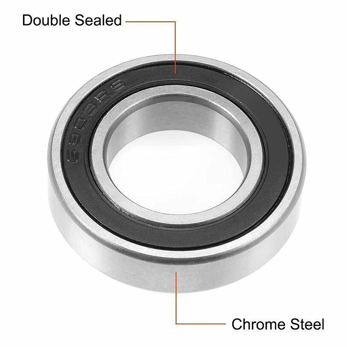 MotorbyMotor 6903, 17x30x7mm Ceramic Ball Bearing, Hybrid Ceramic Bearing- Si3N4 Cart Full Balls Bearing for Bike Hubs Pivot