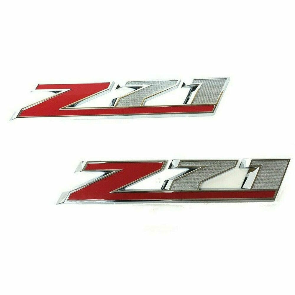 GMC Sierra - Z71 Emblem Chrome Red