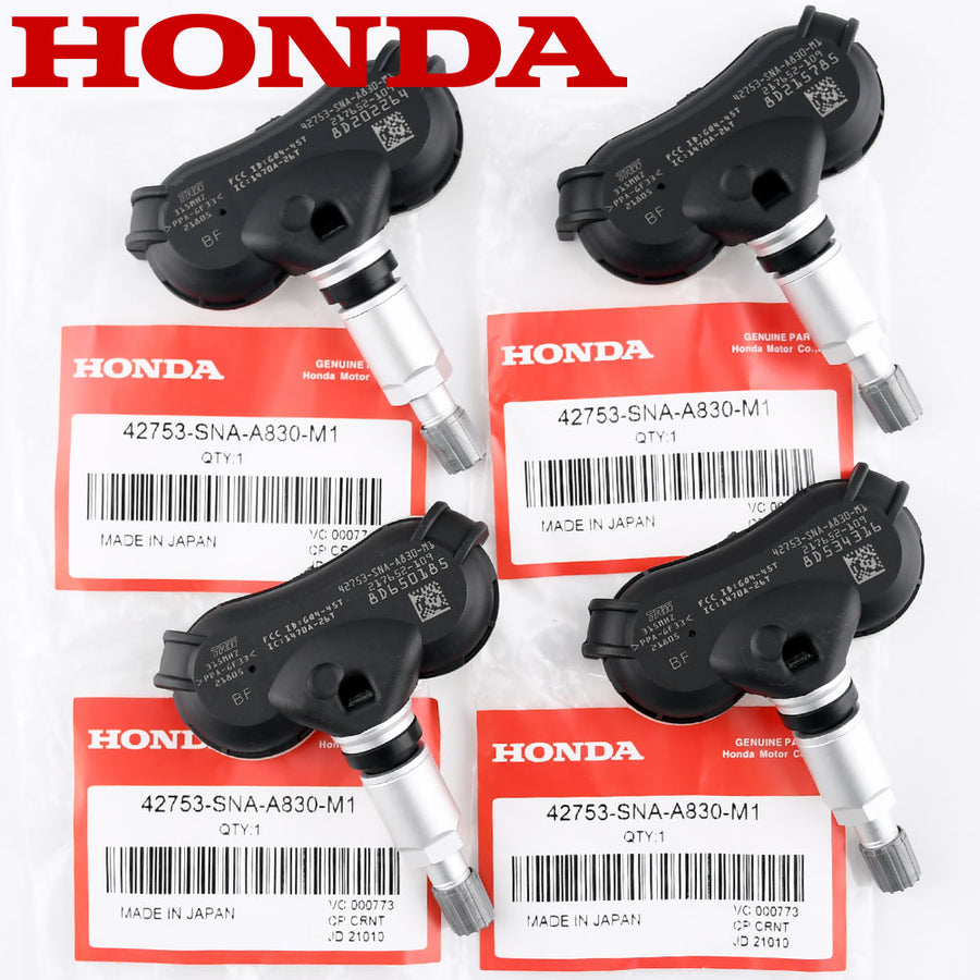 Honda Tire Pressure Sensor TPMS For CRZ Insight Odyssey Element Civic 4pcs