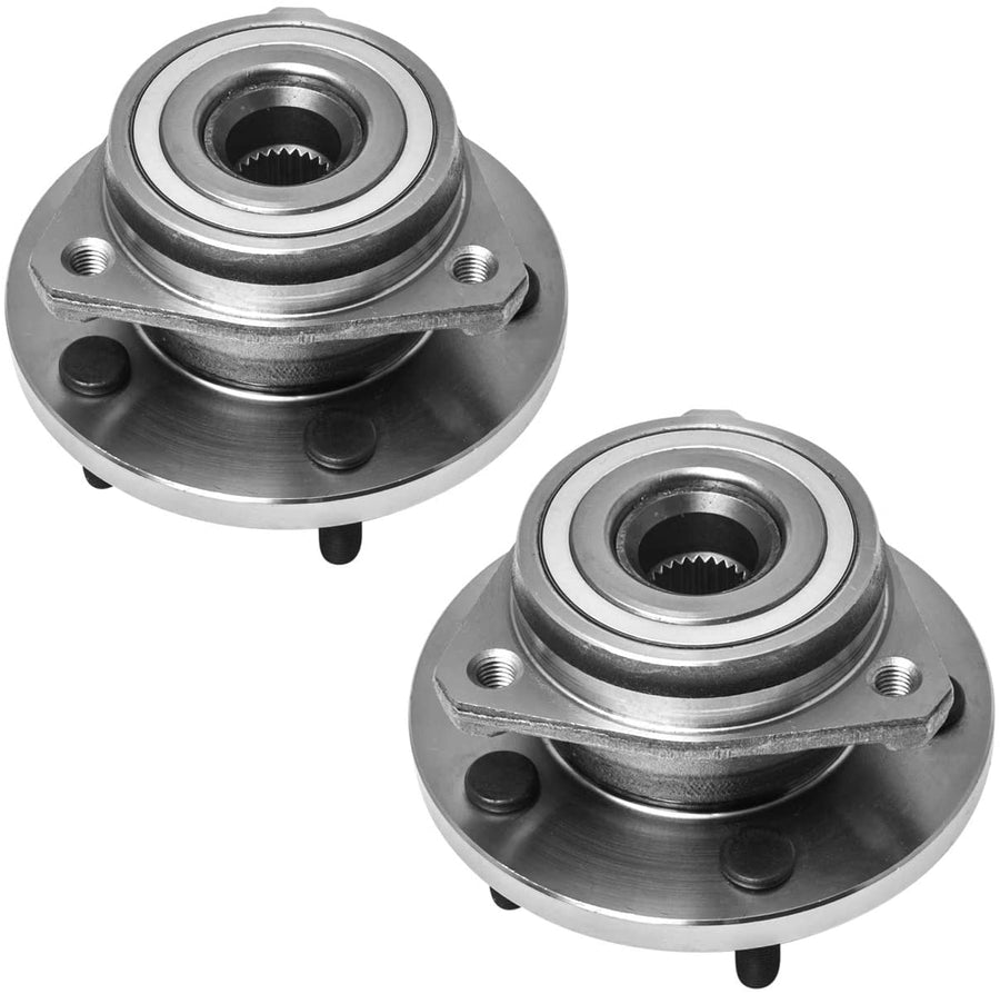 MotorbyMotor 513159 Front Wheel Bearing & Hub Assembly Fits for Jeep Grand Cherokee 1999-2004 Wheel Hub w/5 Lugs (2 PACK)