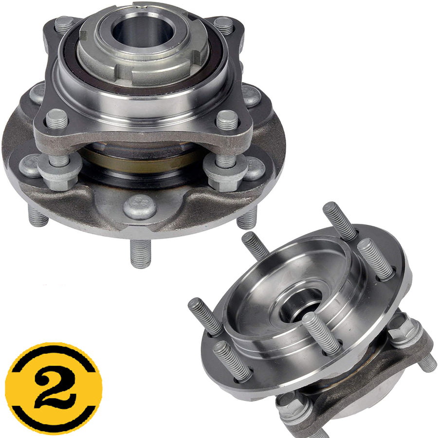 Front Wheel Bearing Hub Pair for 2005-2015 Toyota 4Runner Tacoma 2WD PreRunner