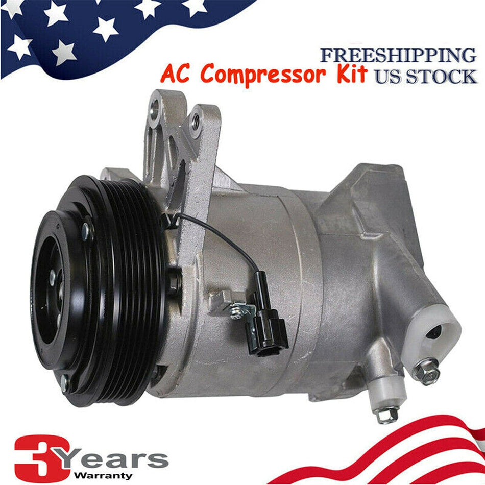 MotorbyMotor 67465 (3.5L V6) A/C Compressor with Clutch Nissan Murano 2003-2007, Nissan Quest 2004-2009, Replace DKS17D, 67465
