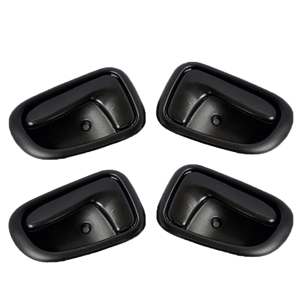 Interior Door Handle Black Set of 4 Kit for 1993-1997 Toyota Corolla inside Front/Rear Driver Passenger Side Inner Door Handles