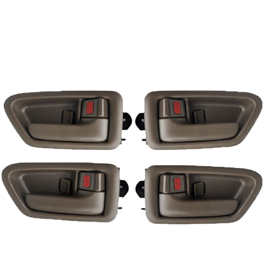 Pack of 4 Interior Door Handles for 1997-2001 Toyota Camry Inner Door Handles 69206-AA010 Brown Color
