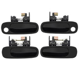 Set of 4 Exterior Door Handle, Front and Rear Left Door Handles for 1998-2002 Toyota Corolla & Chevy Prizm 69210-02030