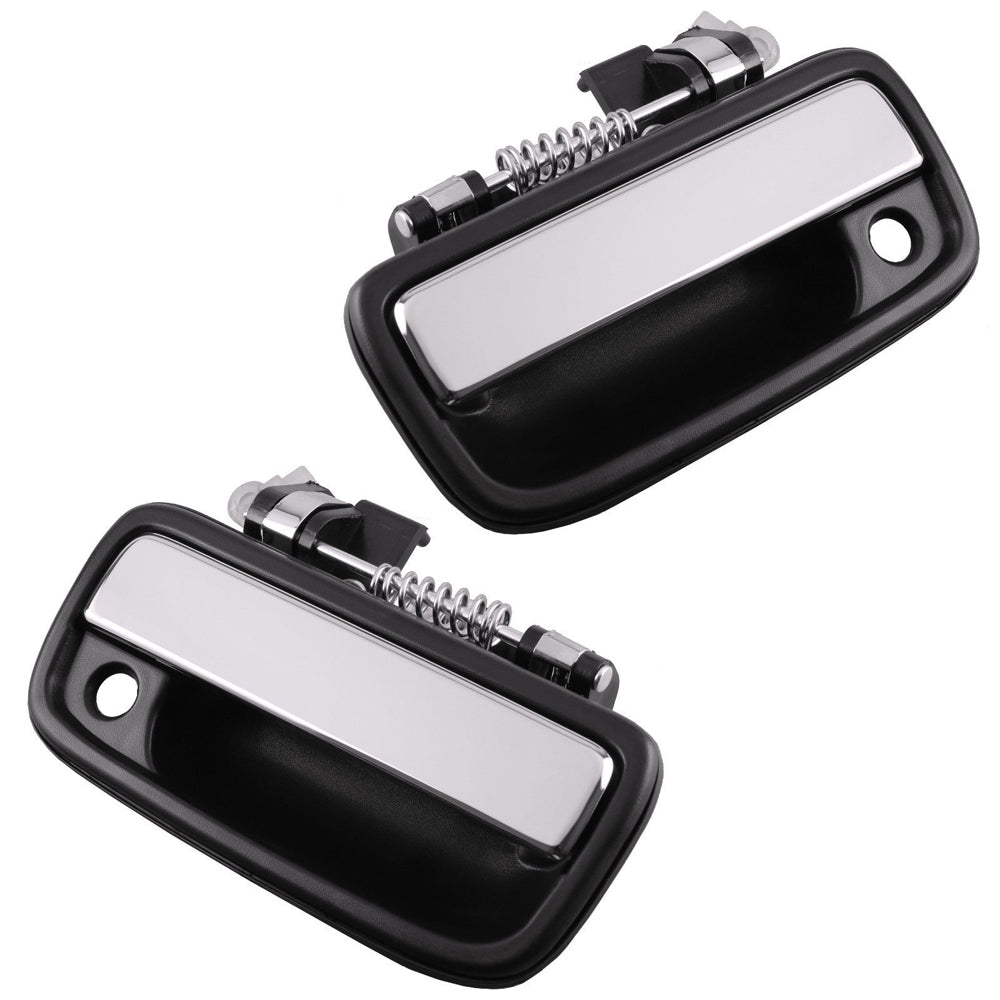 2 Pack Front Outside Door Handle for 1995-2004 Tacoma Exterior Chrome Left Right Door Handle Outer Side