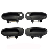 Exterior Door Handles for 1993-1997 Toyota Corolla Prizm Outer Front Rear Door Handle Outside Black-4 Pcs 69230-12140