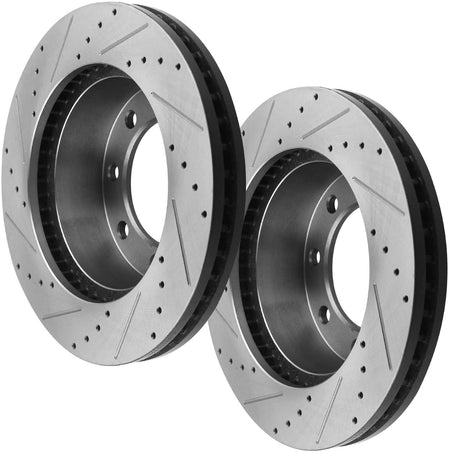 Front Brake Rotors + Brakes Pads Fits 2005 2006-2012 Ford F-250 F-350 Super Duty