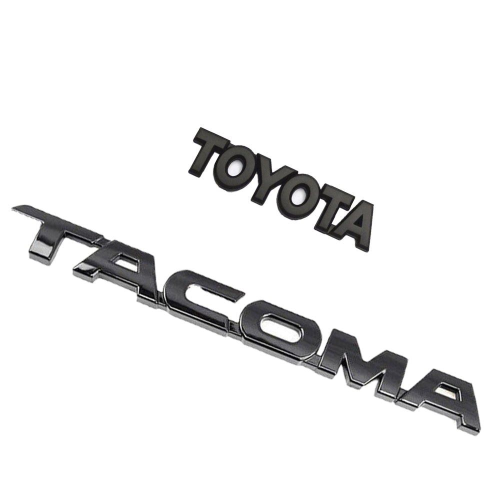 Toyota Tacoma Emblem Tailgate Badge Matte Black